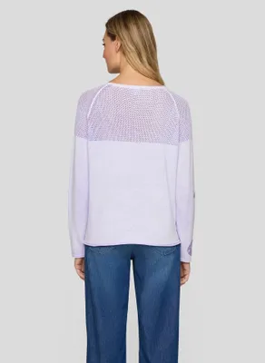 Produktbild von Rabe Pullover Lila Größe 50 mit dynamischem Alloverdruck und formstabiler Qualität