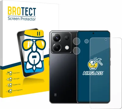 A product shot of a screen protector packaging and a smartphone.