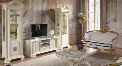 Immagine prodotto di Mobile TV, credenza, mobile contenitore, comodino, mobile per soggiorno, scaffali, legno, mobile basso, ripiano, bianco