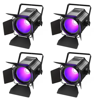 Imagen del producto de 4 focos COB - Focos LED - Iluminación escénica - Iluminación para teatro - Iluminación para DJs