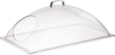 Produktbild von APS 11028 Kuppelhaube GN 1/1, seitlicher Ausschnitt, Kunststoff (SAN), 54 x 33 cm, Höhe 20 cm