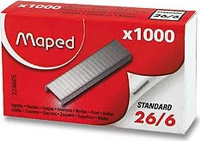 Zdjęcie produktu dla Maped Heftklammern 26/6, verzinkt, Kleinpackung