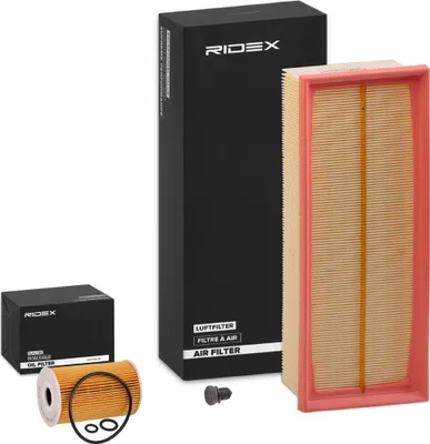 Produktbild von RIDEX Filterset Inspektionspaket Filtersatz für VW GOLF VI (5K1) Golf V Schrägheck (1K1) Polo Schrägheck (6R1, 6C1) TOURAN (1T1, 1T2) TIGUAN (5N)
