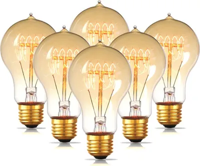 Produktbild von Vintage-Glühbirnen-Set mit 6 x 40W E27 von KINGSO