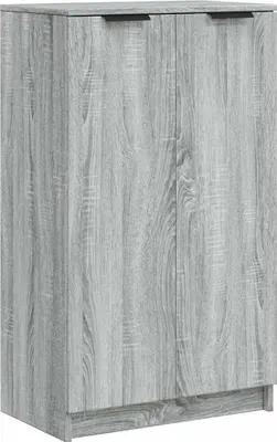 Zdjęcie produktu dla vidaXL Szafka na buty szara Sonoma 59x35x100 cm Materiał drewnopochodny