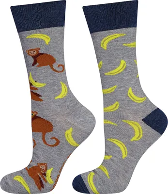 Produktbild von Lustige Herren-Baumwollsocken AFFE, Größe 40-45, von SOXO, ein Geburtstagsgeschenk für einen Mann