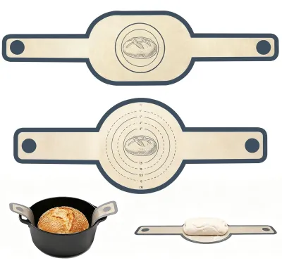 2er-Set Silikon-Backmatten für Dutch Oven, antihaft