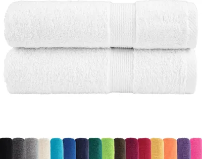 Zdjęcie produktu dla Ręczniki vidaXL Premium SOLUND, 2 szt., białe, 50 x 100 cm, 600 g/m²