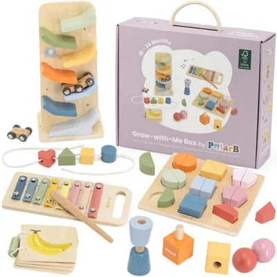 Produktbild von Viga Lernspielzeugbox-Set für 18 bis 24 Monate
