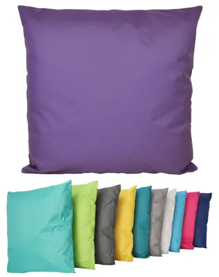 Produktbild von Outdoor Lounge Kissen 45x45cm Dekokissen Inkl. Füllung Wasserfest Sitzkissen Garten Stuhl Lotus Effekt , Farbe:Lila