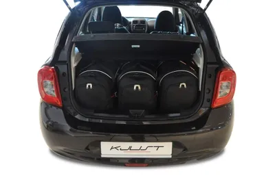 Produktbild von Nissan Micra 2010-2017 Kofferraumtaschen Set 3 Stk