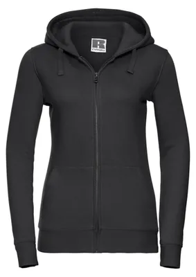 Produktbild von Russell - "Authentic" Hoodie mit durchgehendem Reißverschluss für Damen LT5323 (L) (Schwarz)