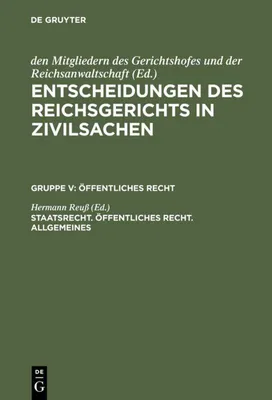 Produktbild von Staatsrecht. Öffentliches Recht. Allgemeines