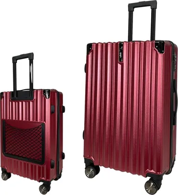 Produktbild von SIGN Reisekoffer ABS Koffer Trolley Hartschale  rot-metallic-M (Handgepäck)