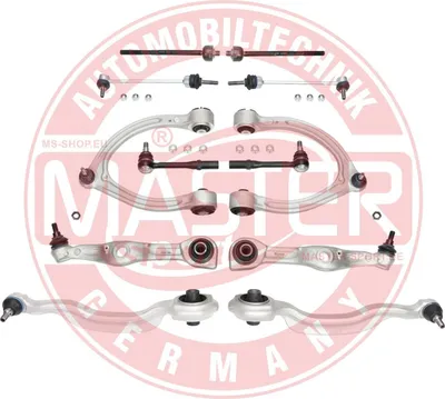 Image de MS 37126/1-KIT-MS Kit de bras de suspension, kit de bras de suspension transversaux essieu avant gauche + droit pour MERCEDES-BENZ Classe S (W221, V221)