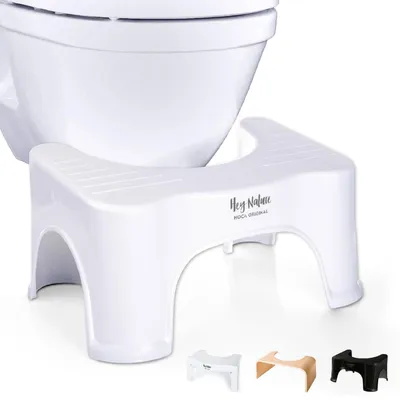 Produktbild von Toilettenhocker Toilettenstütze Hocker - Hockstellung - 35 Grad - Antirutsch - Ergonomisch