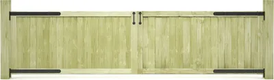 Zdjęcie produktu dla vidaXL Bramki ogrodowe 2 szt. Drewno sosnowe impregnowane 300x75 cm