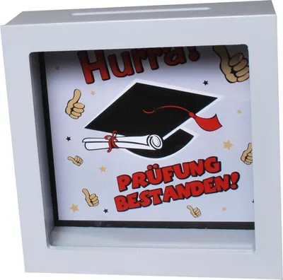 Produktbild von Spardose Bilderrahmen Prüfung bestanden Abitur Studium