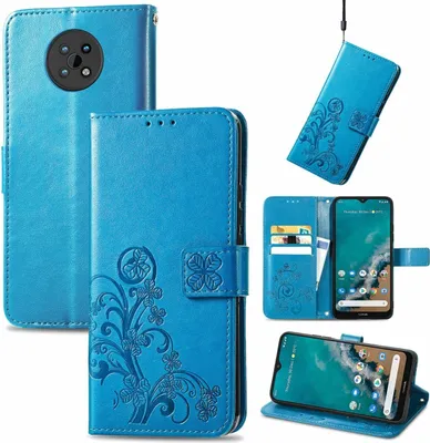 Produktbild von König Design Hülle kompatibel mit Nokia G50 Kunstleder Handyhülle - Handy Case Blau