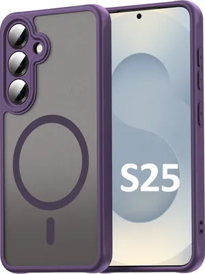 Produktbild von Handyhülle für Samsung Galaxy S25 Matt Case Schutzhülle Kratzfest Passgenau Lila