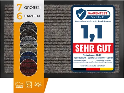 Image de Tapis anti-salissures Dura Beige 100 x 120 cm