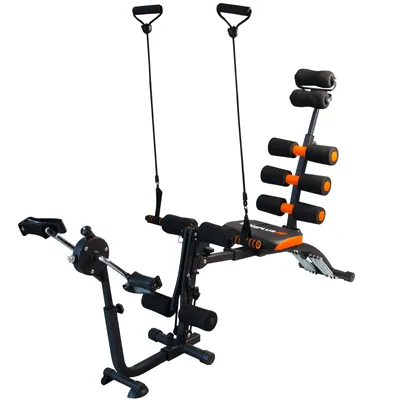 Image de Bonplus BP | Entraîneur d'abdominaux | Banc assis | Banc pliant | Bodybuilding | Entraînement d'abdominaux | 22 exercices en 1 | Banc de fitness multifonctionnel | Obsa