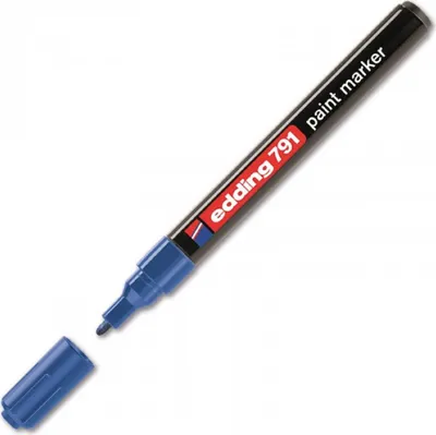 Produktbild von Edding – Paintmarker 791 auf Alkoholbasis, 1–2 mm, blau | 10 Stück