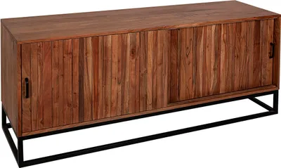 Produktbild von Anrichte Romimex Braun Akazienholz 40 x 60 x 140 cm