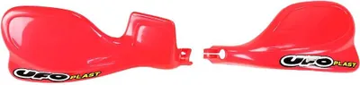 Zdjęcie produktu dla Osłony dłoni UFO PLAST – osłony dłoni do Hondy CR R 125–500 cm³, rok produkcji 1997–2003, kolor: czerwony, OEM 92–99