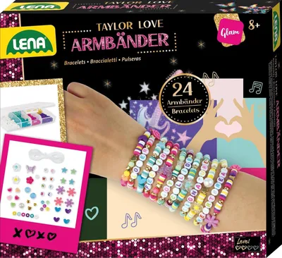 Obrázok produktu pre Lena 42729, Detská súprava na výrobu náramkov, 8 rok / roky, Viacfarebný