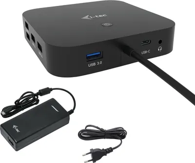 Produktbild von i-tec USB-C HDMI DP Docking Station with Power Delivery 100 W + Universal Charger 100 W