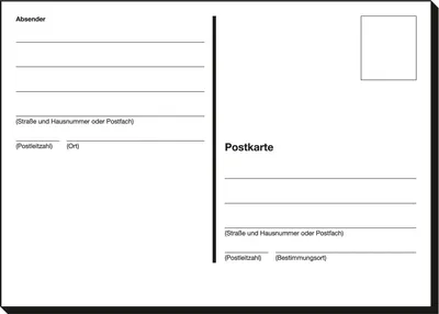 Produktbild von Postkarten A6 quer VE=10x100 Stück