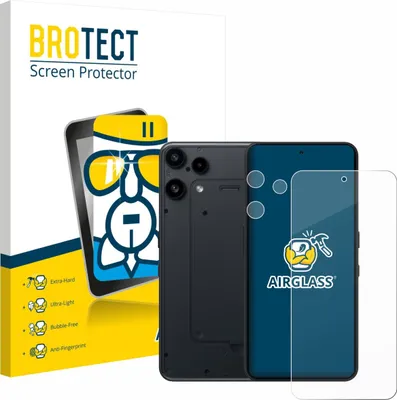 Produktbild von BROTECT Schutzglas für Nothing Phone (3a) Lite (Display+Kamera) Schutzfolie Panzer Folie Glas Display Schutz klar