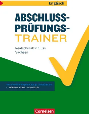 Produktbild von Abschlussprüfungstrainer Englisch - Sachsen 10. Schuljahr - Realschulabschluss