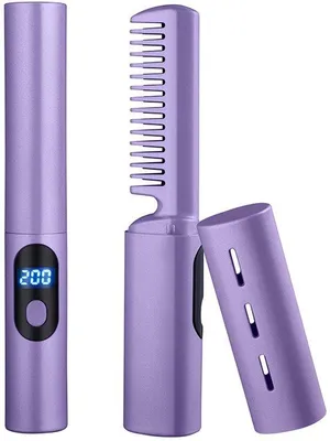 Obrázok produktu pre Bezdrôtová kulma a žehlička 2 v 1 s keramickým ohrevom a zápornými iónmi