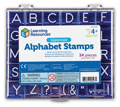 Produktbild von Learning Resources Alphabet Stempelset Großbuchstaben und Satzzeichen Spielzeug