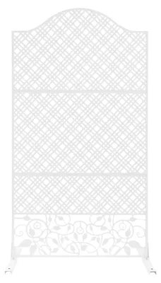 Immagine prodotto di Pannello decorativo indipendente – Schermo divisorio in metallo per esterni – Pannello per recinzione da giardino – Divisorio per balcone, terrazza, ingresso – 100x50x185 cm