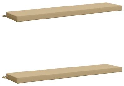 Imagen del producto de Cojines para bancos SOEST 2 uds. 100% Poliéster Beige