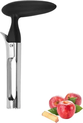 Produktbild von Apfelentkerner mit schwarzem Griff aus Edelstahl