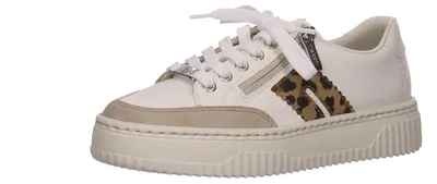 Produktbild von Rieker Sporthalbschuhe Formsohle modisch in weiss/weiss kombi, Gr. 43