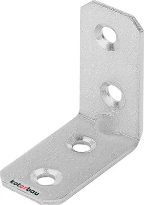 Produktbild von KOTARBAU Winkelverbinder 40 x 40 x 20 x 2 mm mit Sicke Stahl Bauwinkel Montagelöcher Möbelverbinder Verzinkt Schwerlast Holzverbinder Montagewinkel