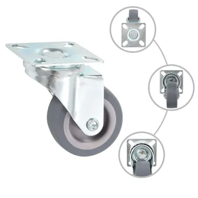 Image de vidaXL Roulettes pivotantes 24 pcs. 50 mm