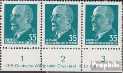 Produktbild von Briefmarken DDR 1971 Mi 1689DV mit Druckvermerk (kompl.Ausg.) gestempelt Ulbricht