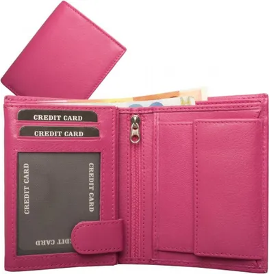 Produktbild von Geldbörse Nappa-Leder Kombibörse Pink