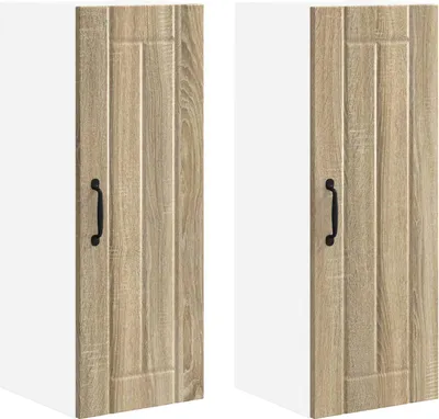 Produktbild von vidaXL Wandschrank LUCCA 2 stk. Sonoma-Eiche Holzwerkstoff