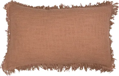Produktbild von Kissen - Braun - 30 x 50 cm - mit Fransen