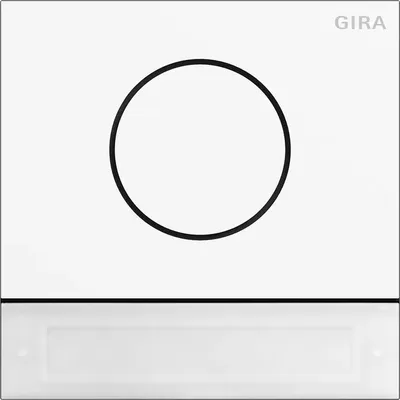 Produktbild von Gira 5569902 Türstationsmodul Inbetriebnahme-Tasten System 106 Verkehrsweiß (lack.)