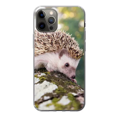 Produktbild von MuchoWow® Handyhülle Schutzhülle Hülle für iPhone 13 Pro Baby - Igel - Baum Silikon Softcase Handy Hülle - Handy-Tasche