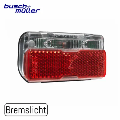 Obrázek produktu pro windmeile | Busch & Müller BREX zadní světlo s funkcí brzdového světla, brzdový senzor, Z-velkoplošný reflektor, 50mm, e-kolo, elektrokolo, pedelec