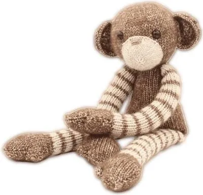 Image de Kit à tricot Hardicraft Singe Malinda 37 cm Doudou en coton